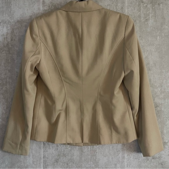 NWT’s Together Tan/Beige Button Up Long Sleeve Pocketed Look Blazer/Jacket Sz 10 - Picture 3 of 8